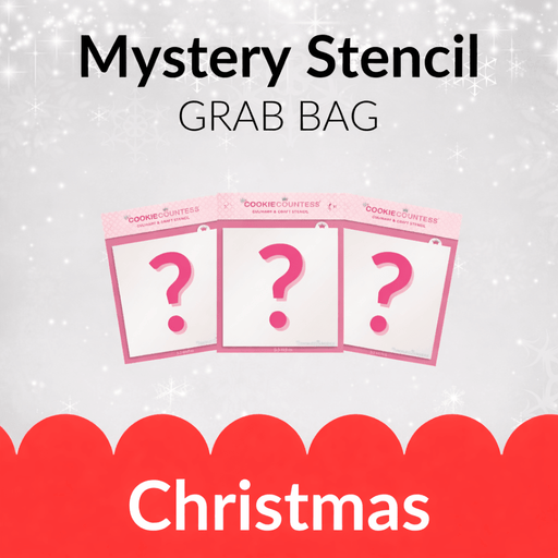 Winter / Christmas Stencil Grab bag ( 3 STENCILS) - The Cookie Countess