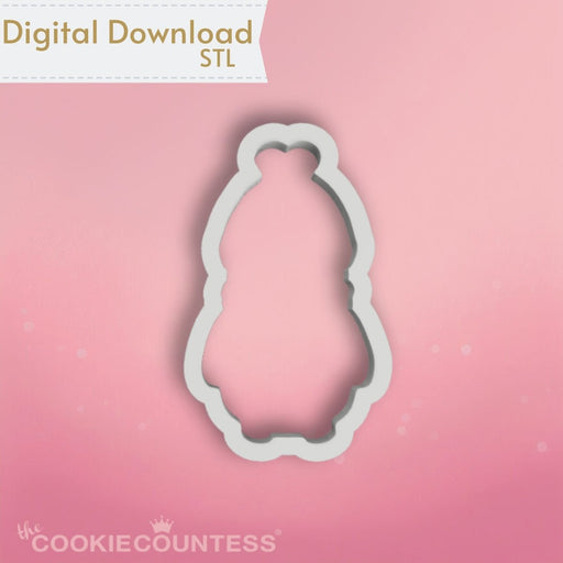 Winter Penguin Cookie Cutter STL - The Cookie Countess